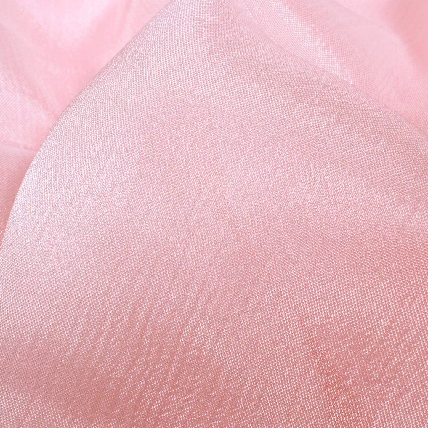 Baby Pink Plain Pure Chinnon Chiffon Fabric - Fabcurate