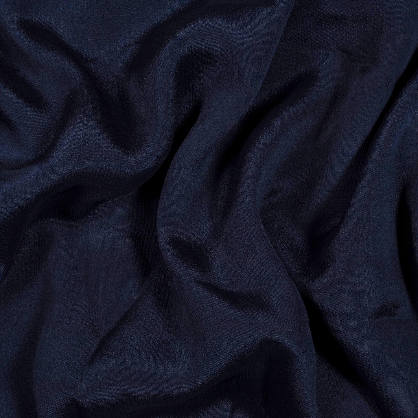Navy Blue Plain Pure Chinnon Chiffon Fabric - Fabcurate