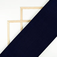 Navy Blue Plain Pure Chinnon Chiffon Fabric - Fabcurate