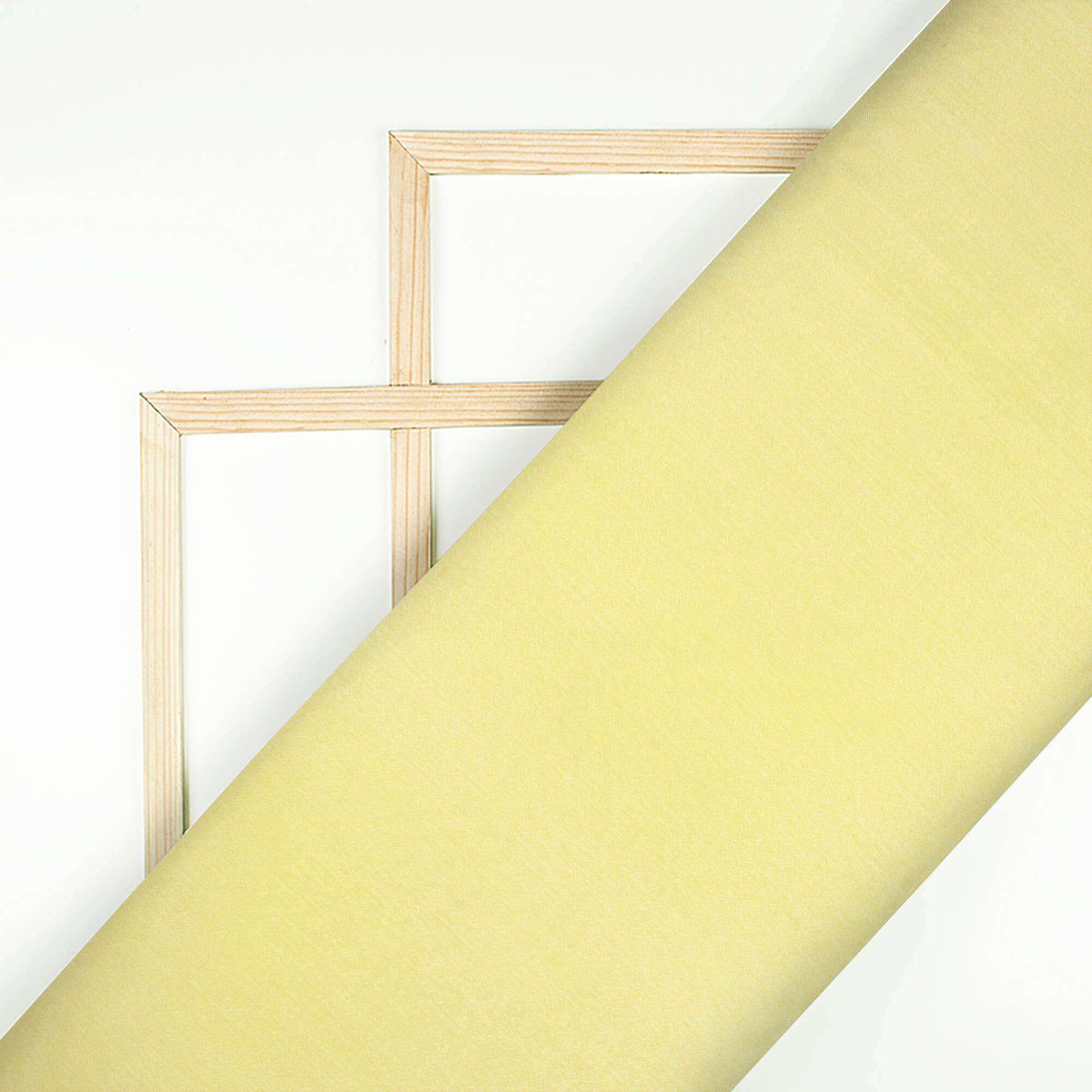 Banana Yellow Plain Pure Chinnon Chiffon Fabric - Fabcurate