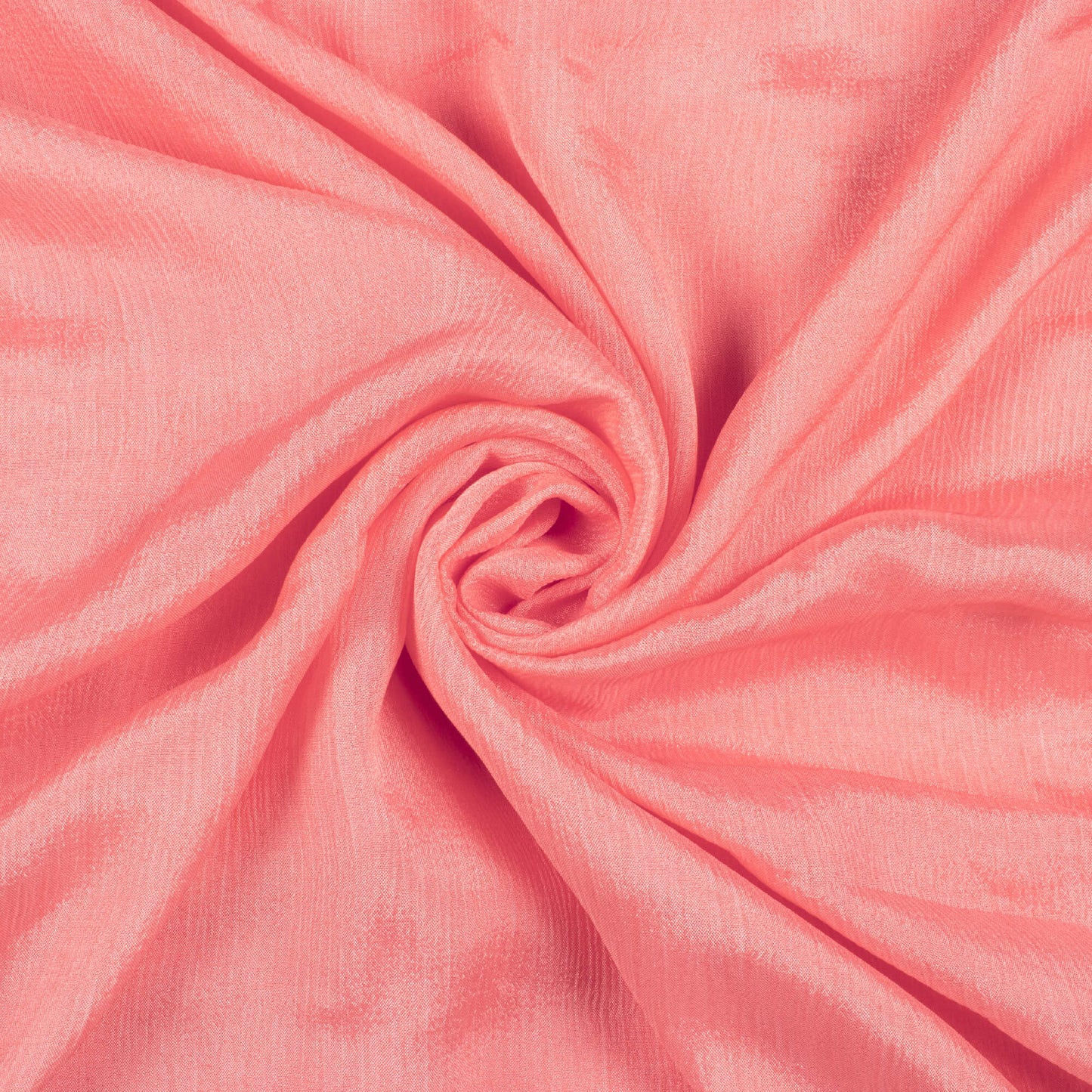 Watermelon Pink Plain Pure Chinnon Chiffon Fabric