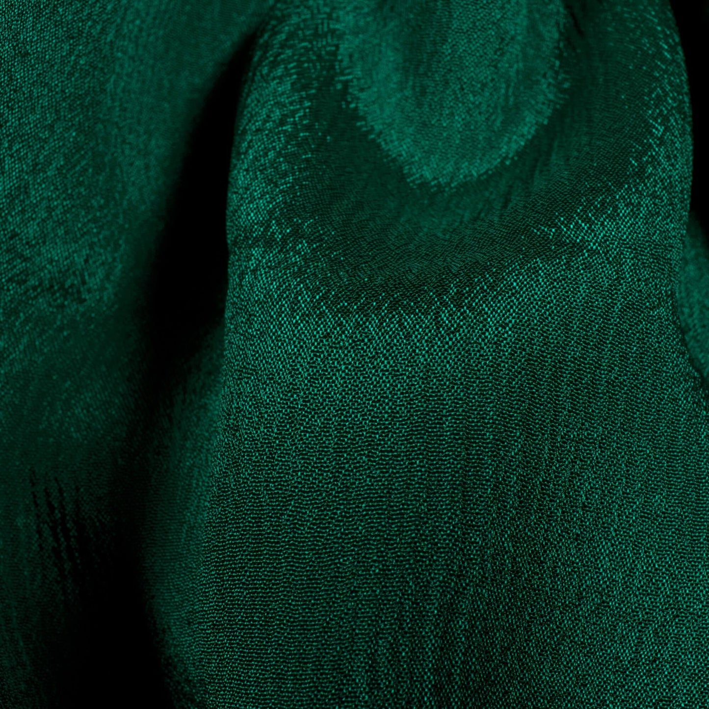 Sacramento Green Plain Pure Chinnon Chiffon Fabric - Fabcurate