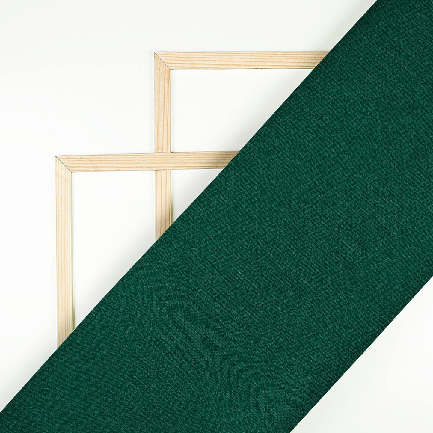 Sacramento Green Plain Pure Chinnon Chiffon Fabric - Fabcurate