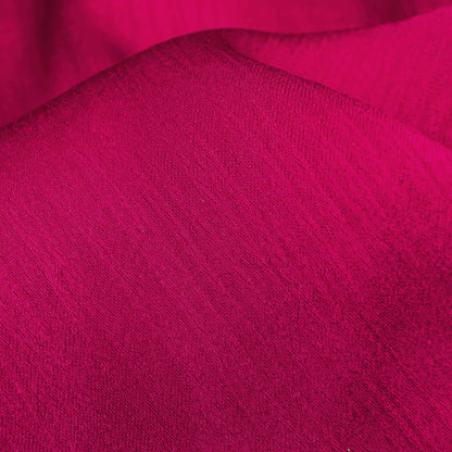 Fuchsia Plain Premium Chiffon Satin Fabric