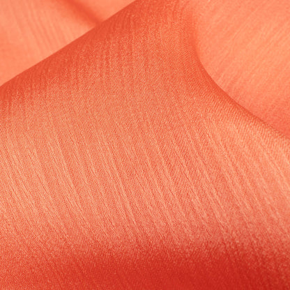 Salmon Orange Plain Premium Chiffon Satin Fabric - Fabcurate