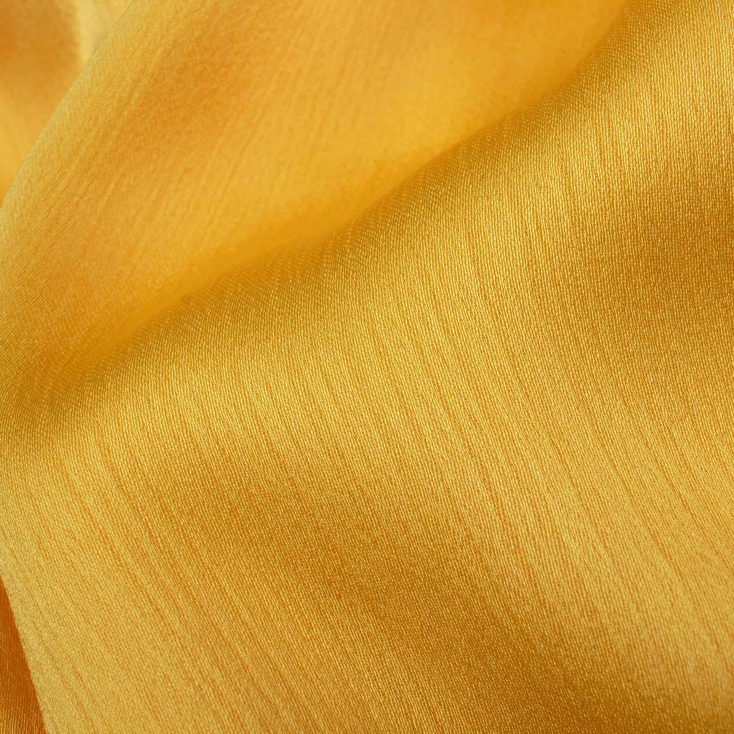 Yellow Plain Premium Chiffon Satin Fabric - Fabcurate