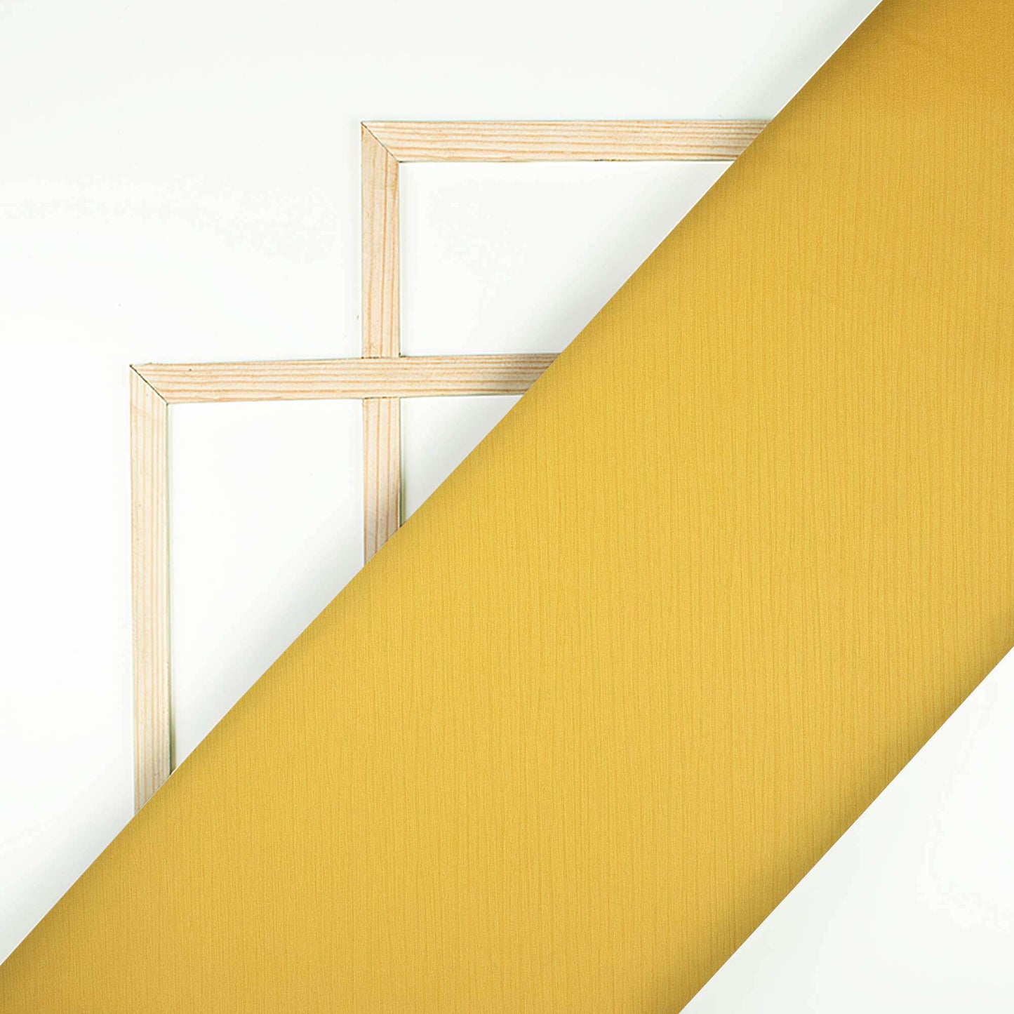 Yellow Plain Premium Chiffon Satin Fabric - Fabcurate