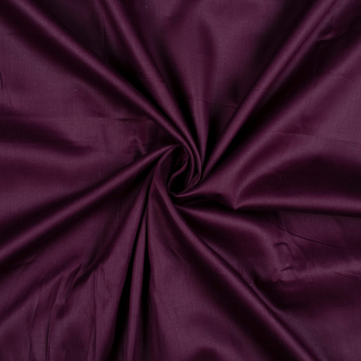 Plum Purple Plain Glazed Cotton Fabric - Fabcurate