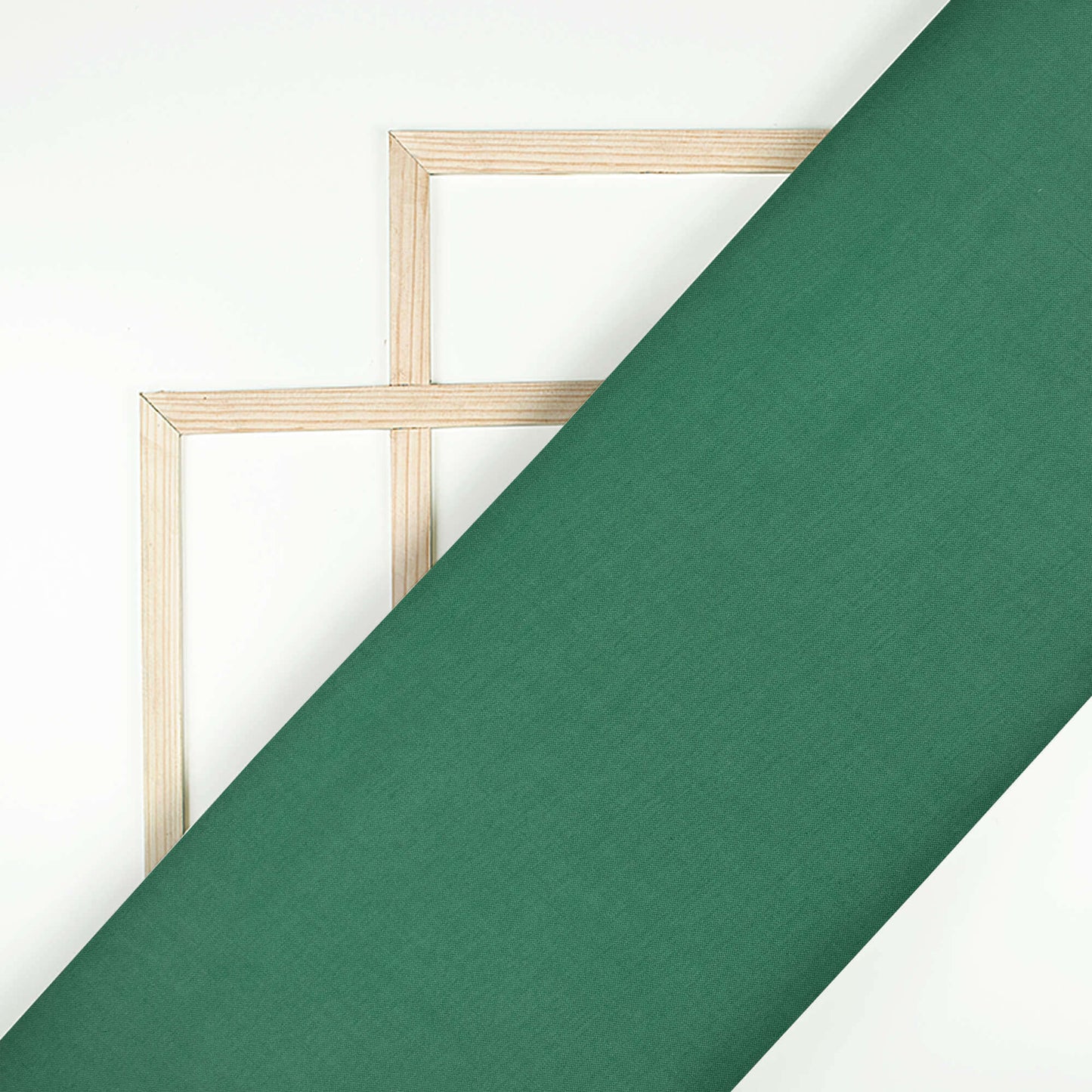 Viridian Green Plain Glazed Cotton Fabric