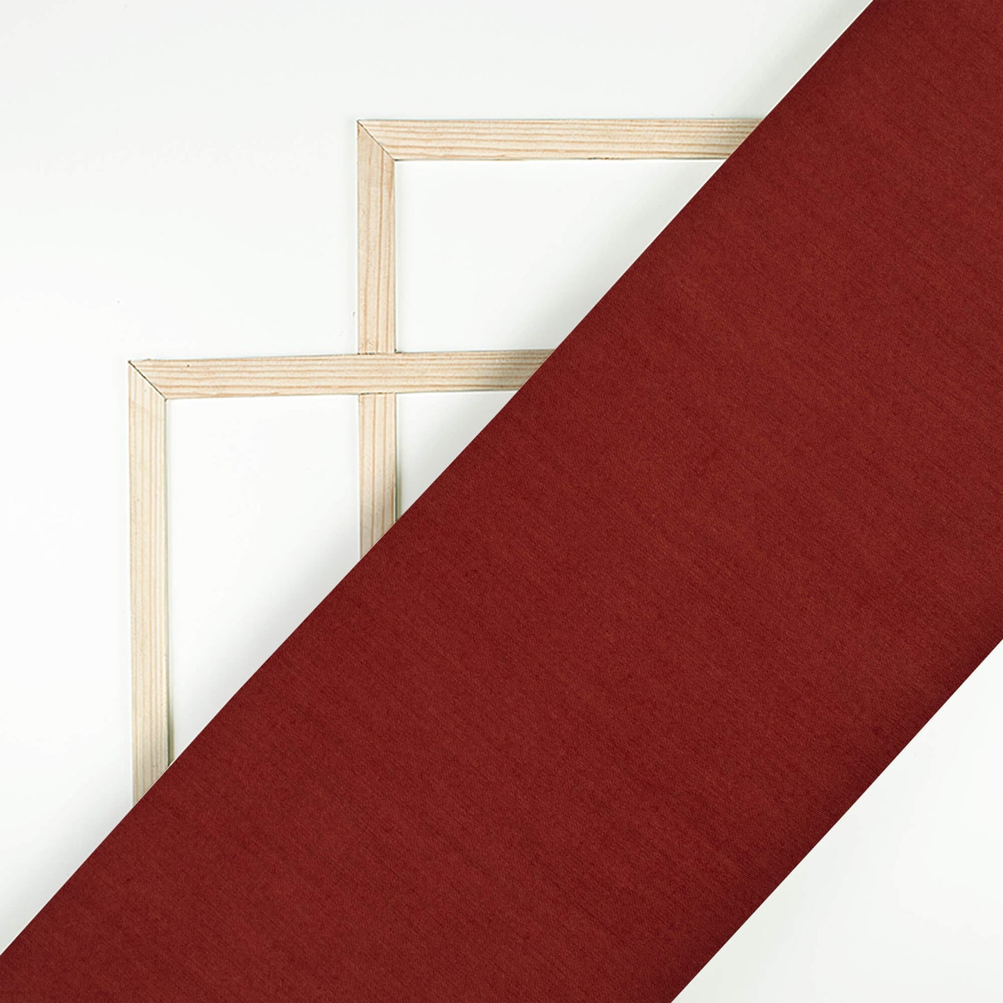 Burgundy Red Plain Glazed Cotton Fabric