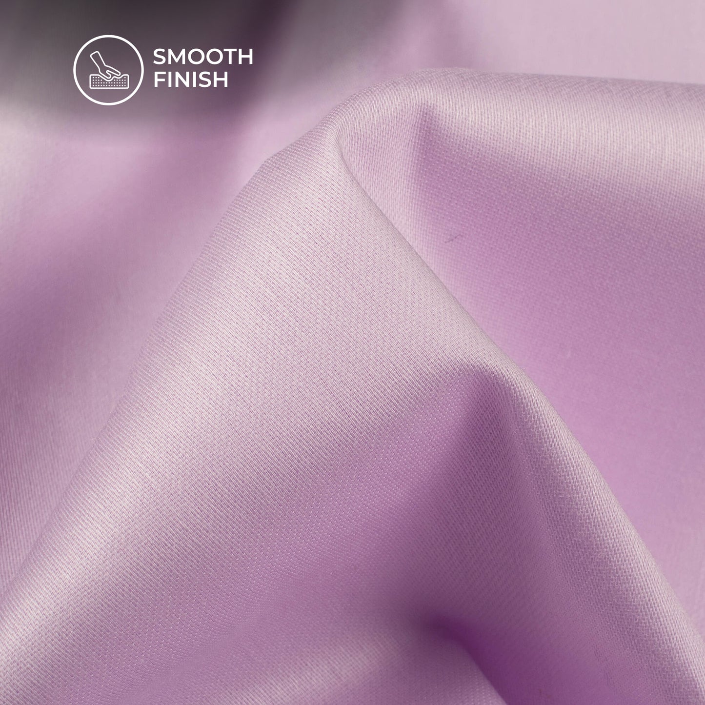Mauve Purple Plain Glazed Cotton Fabric