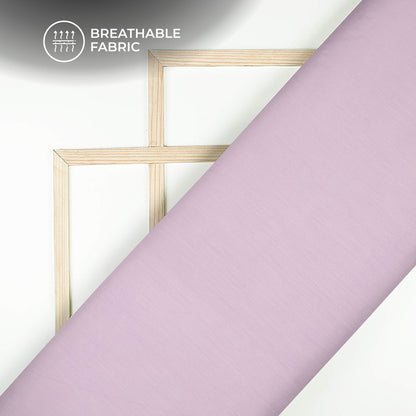 Mauve Purple Plain Glazed Cotton Fabric