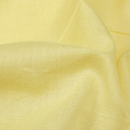 Melow Yellow Plain Cotton Mulmul Fabric - Fabcurate