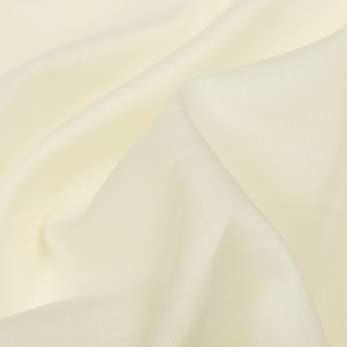 Off White Plain Cotton Mulmul Fabric