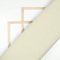 Off White Plain Cotton Mulmul Fabric