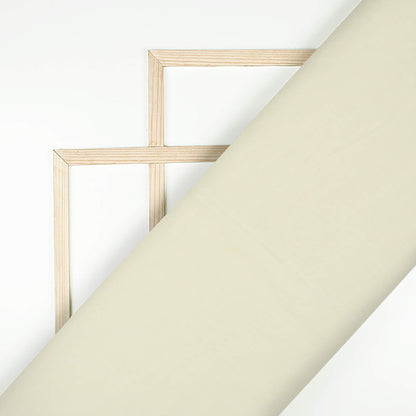 Off White Plain Cotton Mulmul Fabric