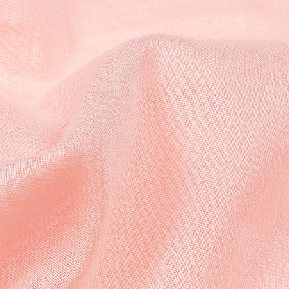 Salmon Pink Plain Cotton Mulmul Fabric - Fabcurate