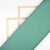 Sea Green Plain Cotton Mulmul Fabric - Fabcurate