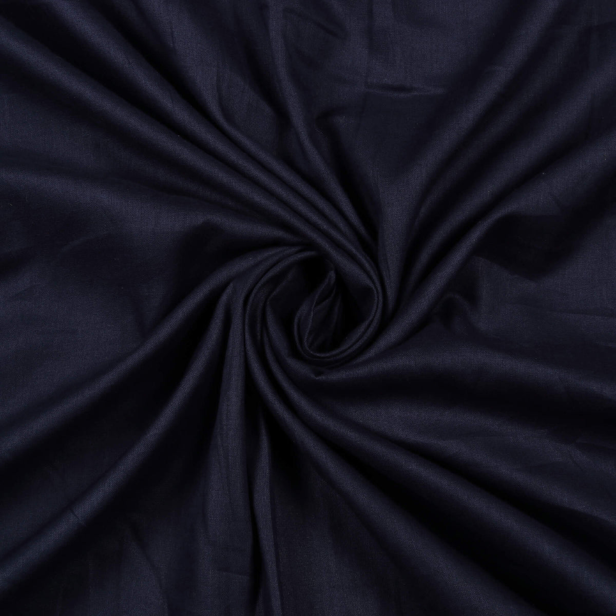 Navy Blue Plain Cotton Mulmul Fabric