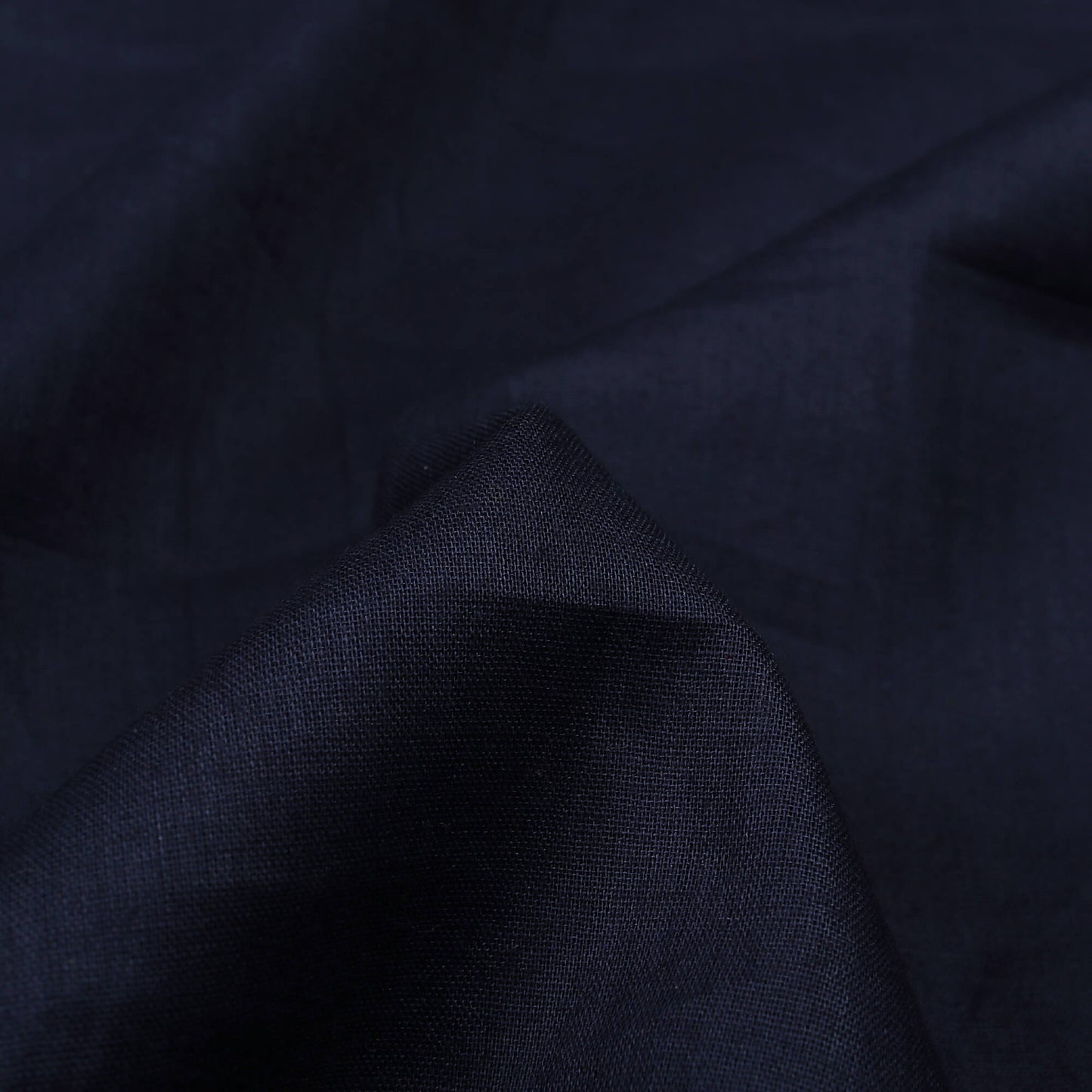 Navy Blue Plain Cotton Mulmul Fabric