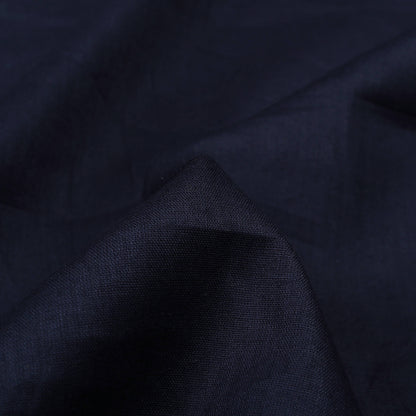 Navy Blue Plain Cotton Mulmul Fabric