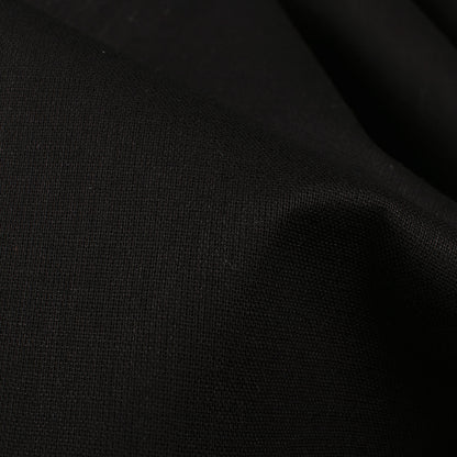 Black Plain Cotton Mulmul Fabric