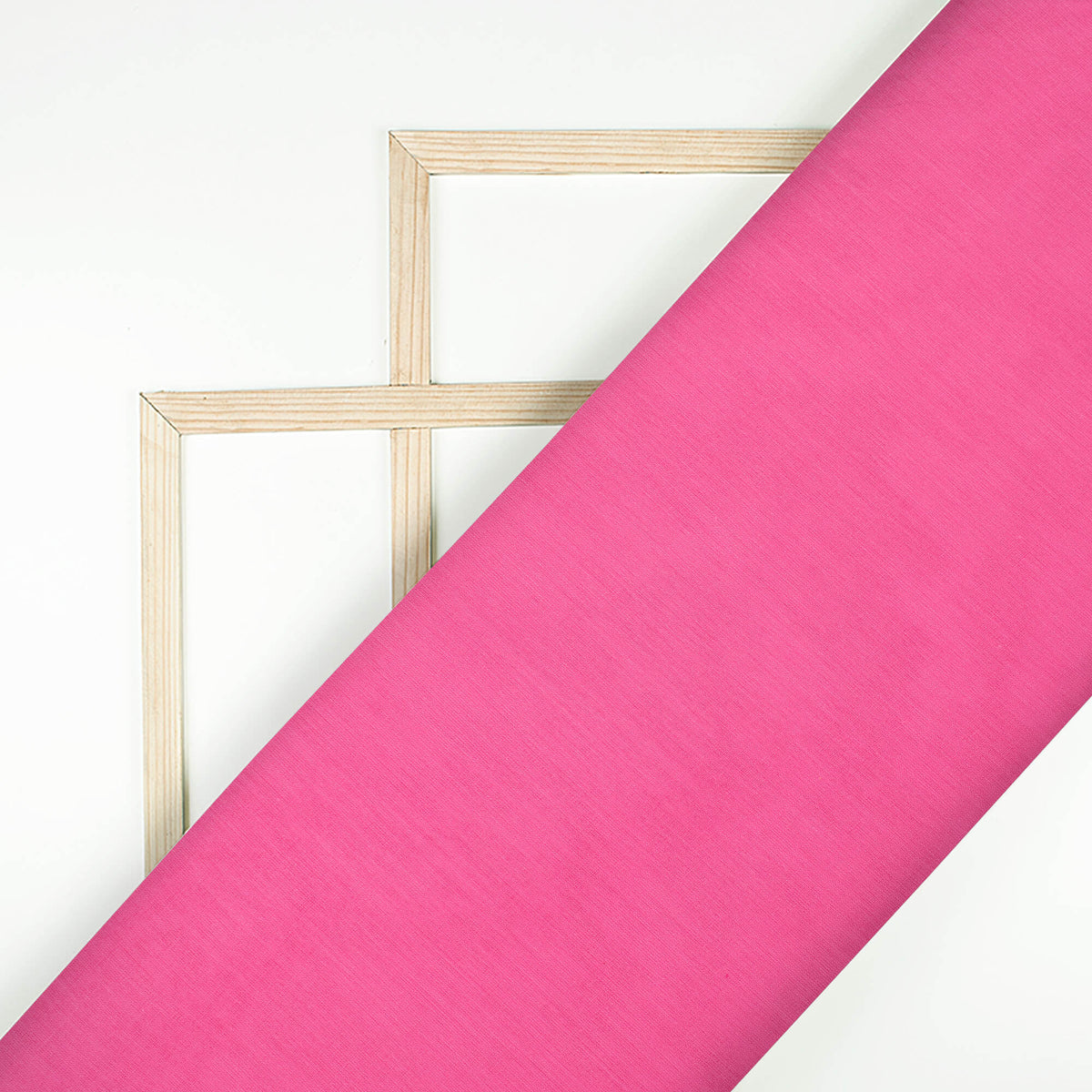 Hot Pink Plain Cotton Mulmul Fabric