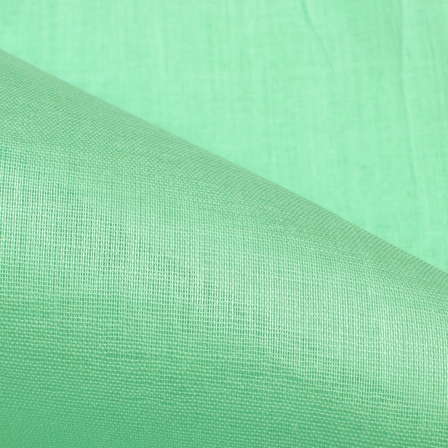 Mint Green Plain Cotton Mulmul Fabric