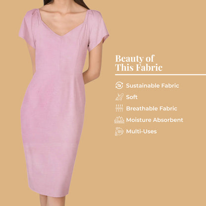 Lilac Purple Plain Cotton Mulmul Fabric