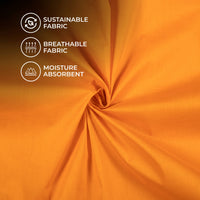 Mustard Yellow Plain Cotton Mulmul Fabric