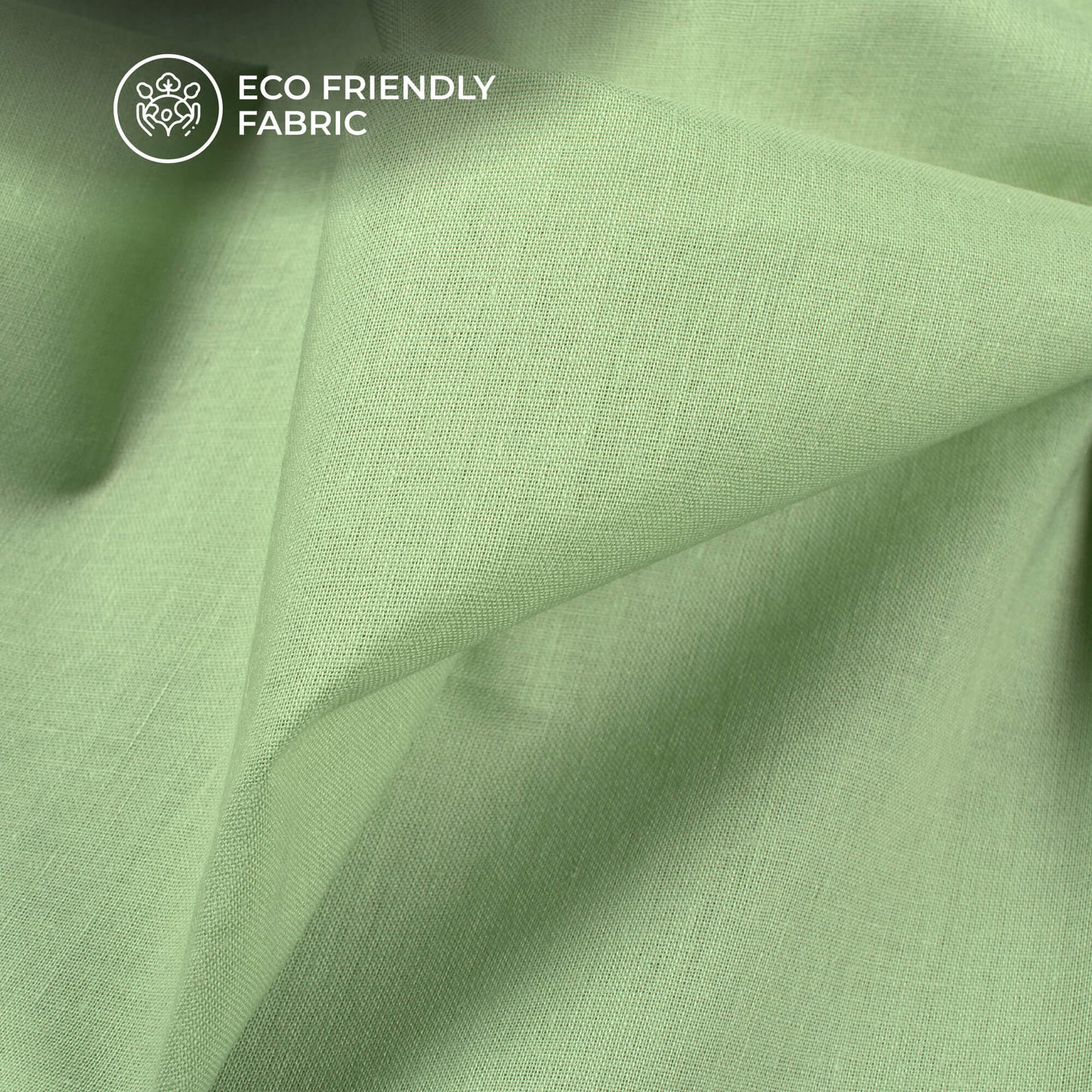 Sage Green Plain Cotton Cambric Fabric