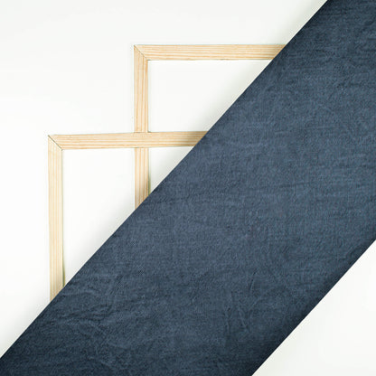 Grey Plain Pure Mashru Silk Fabric - Fabcurate