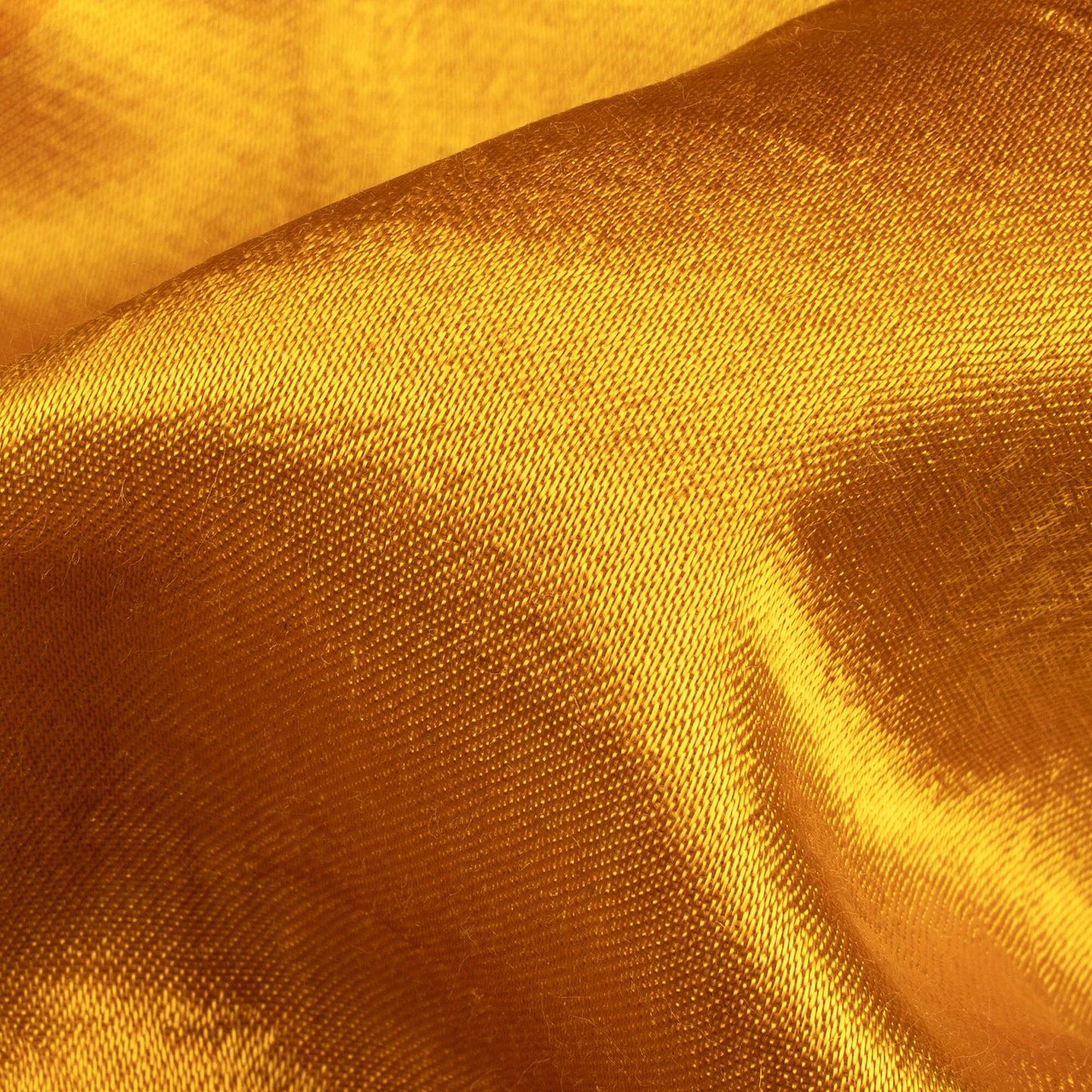Gold Yellow Plain Pure Mashru Silk Fabric
