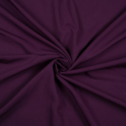 Wine Purple Plain Micro Crepe Fabric - Fabcurate