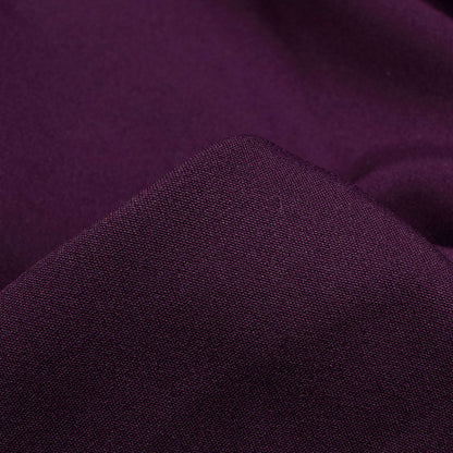 Wine Purple Plain Micro Crepe Fabric - Fabcurate