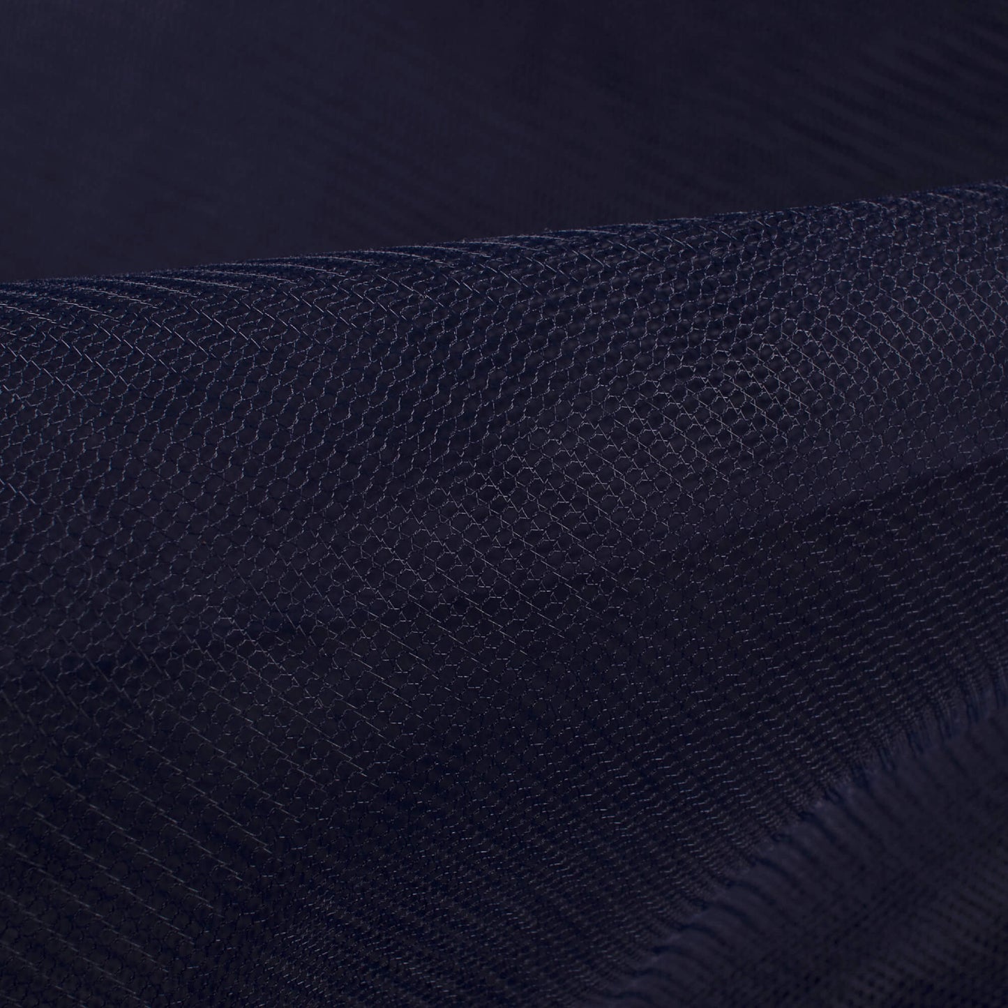 Navy Blue Plain Premium Quality Butterfly Net Fabric (Width 56 Inches)