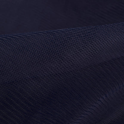 Navy Blue Plain Premium Quality Butterfly Net Fabric (Width 56 Inches)