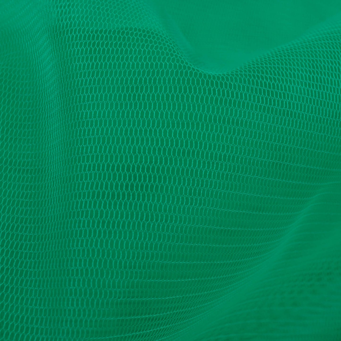 Emerled Green Plain Premium Quality Butterfly Net Fabric (Width 56 Inches)