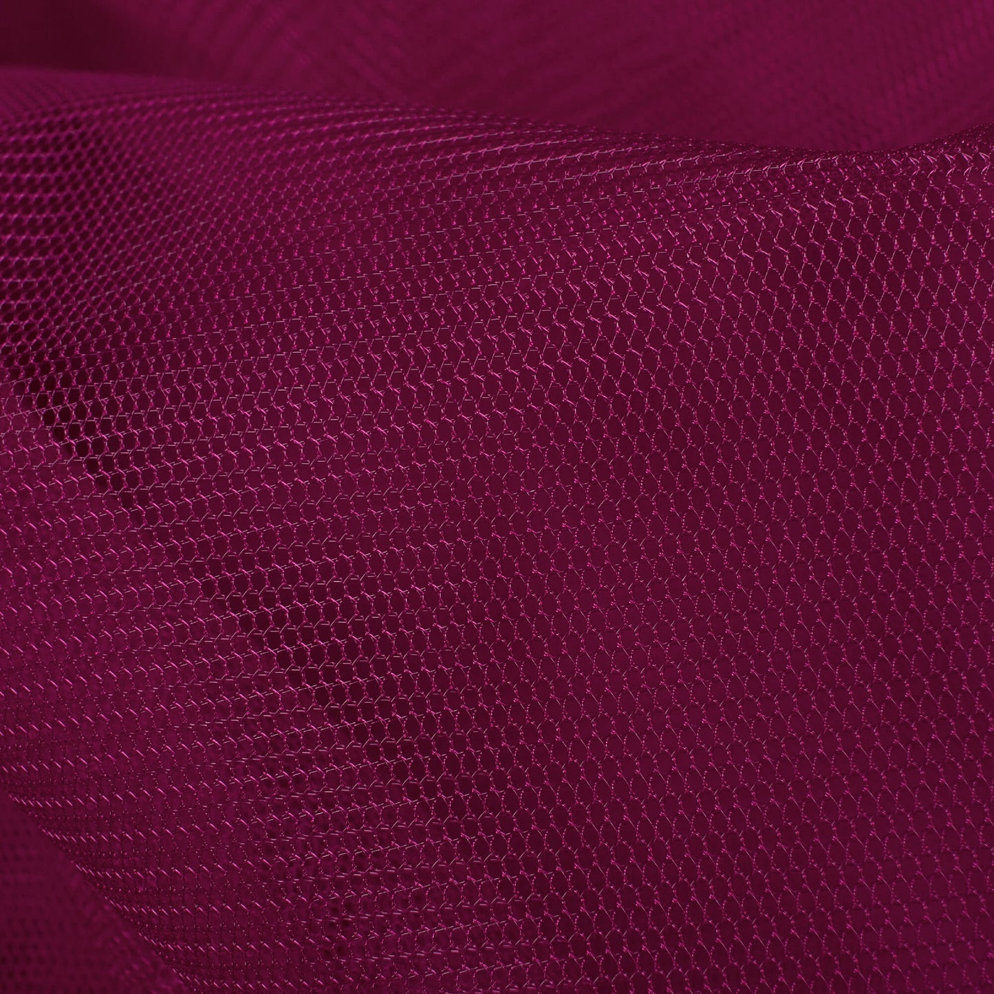 Wine Purple Plain Premium Quality Butterfly Net Fabric