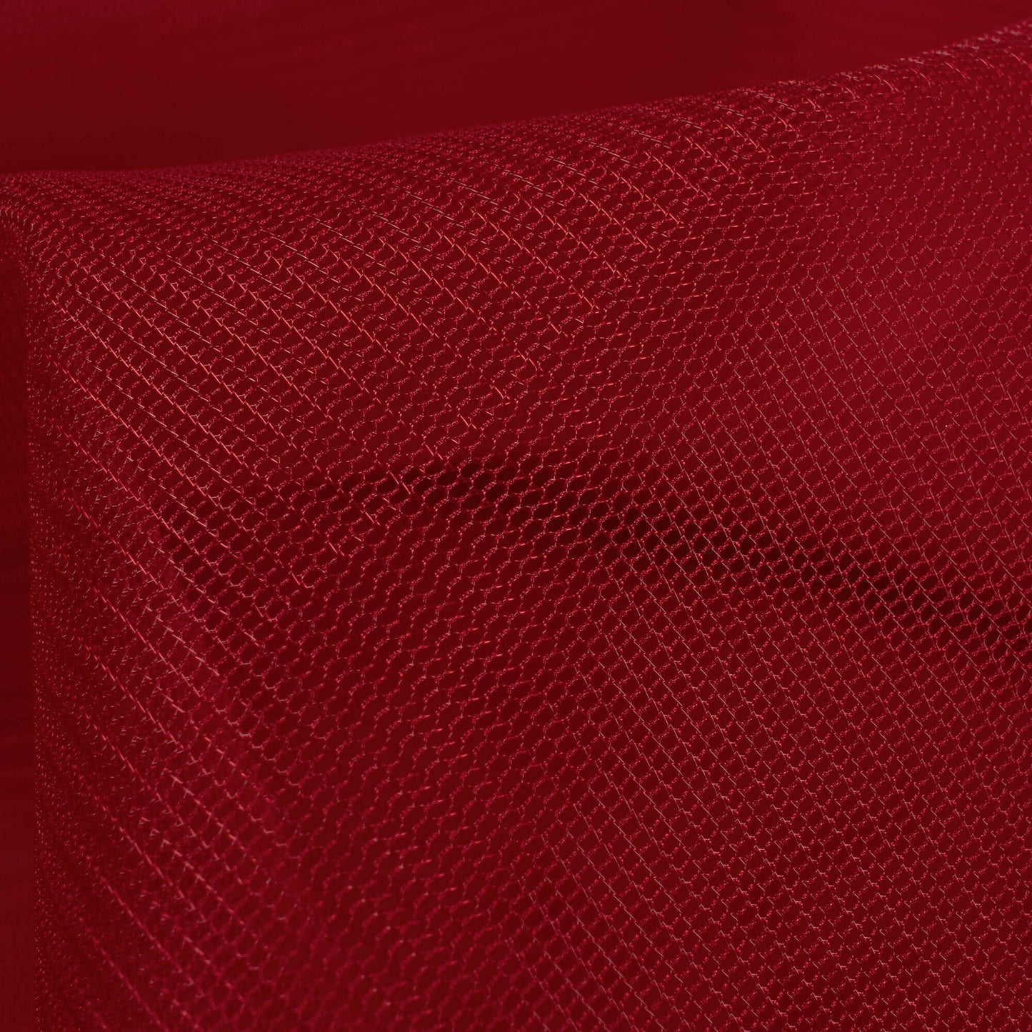 Blood Red Plain Premium Quality Butterfly Net Fabric