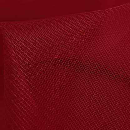Blood Red Plain Premium Quality Butterfly Net Fabric