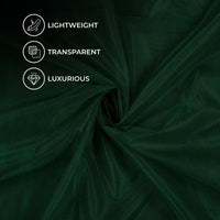 Dark Green Plain Premium Quality Butterfly Net Fabric