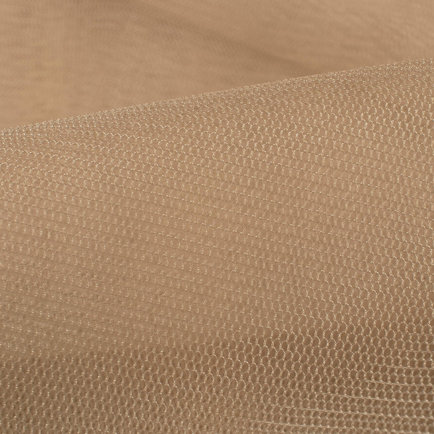 Tan Brown Plain Premium Quality Butterfly Net Fabric