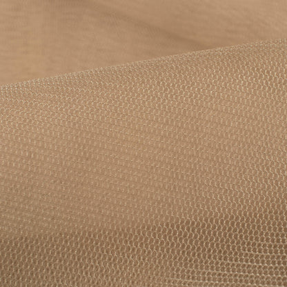 Tan Brown Plain Premium Quality Butterfly Net Fabric