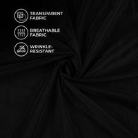 Black Plain Premium Quality Butterfly Net Fabric