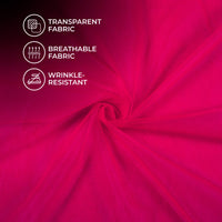 Deep Pink Plain Premium Quality Butterfly Net Fabric