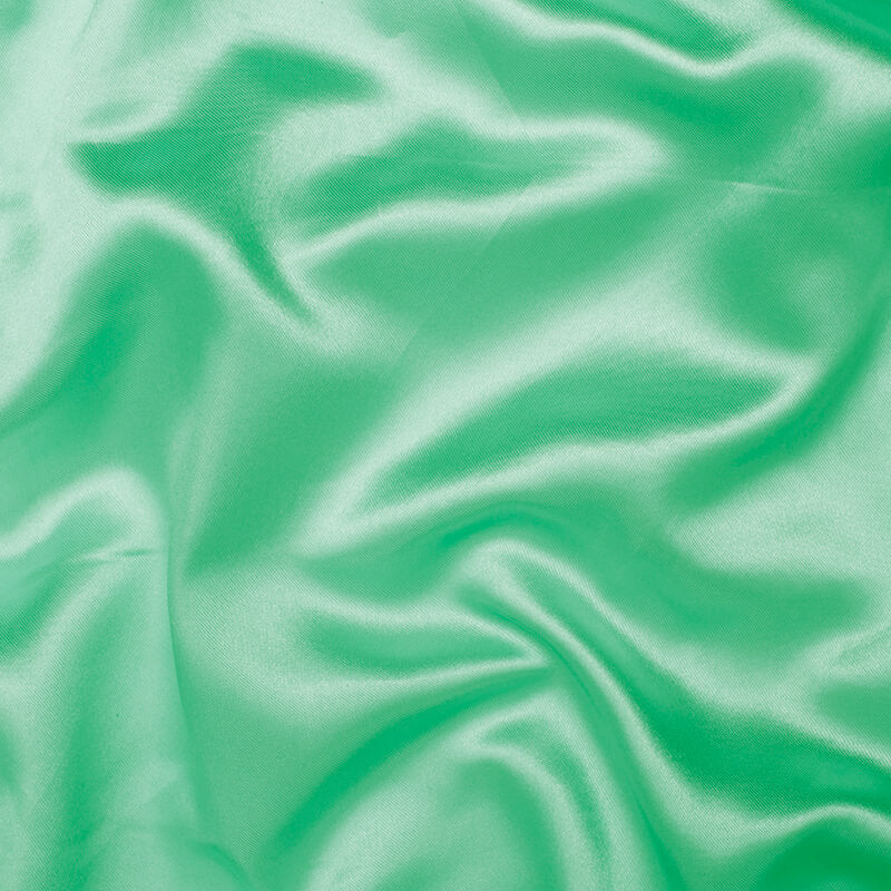 Pastel Mint Green Plain Neon Ultra Satin Fabric - Fabcurate