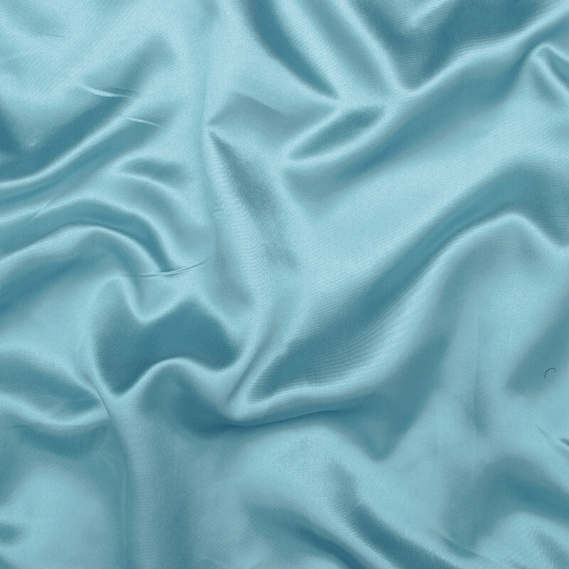 Pastel Blue Plain Neon Ultra Satin Fabric - Fabcurate