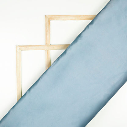 Pastel Blue Plain Neon Ultra Satin Fabric - Fabcurate