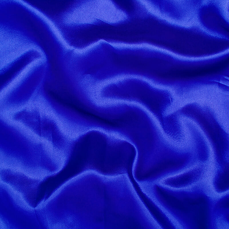 Barcelonetta Satin Fabric | by The Yard | Luxury & Soft | 60 Wide Roll | Silky & Shiny | Decoration, Apparel, Drapery, DIY Crafts (Royal Blue, 5 Yards)